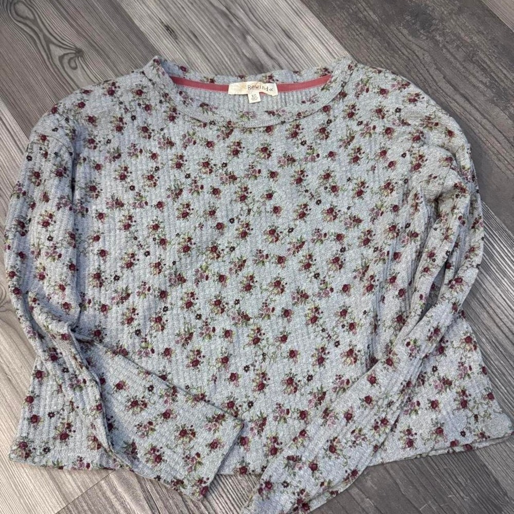 Rewind floral long sleeve top XS